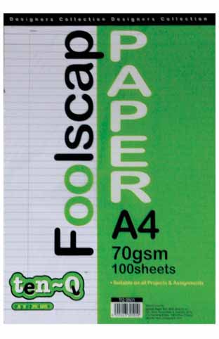 A4 70G 100S FOOLSCAP PAPER BROAD LINE 7MM